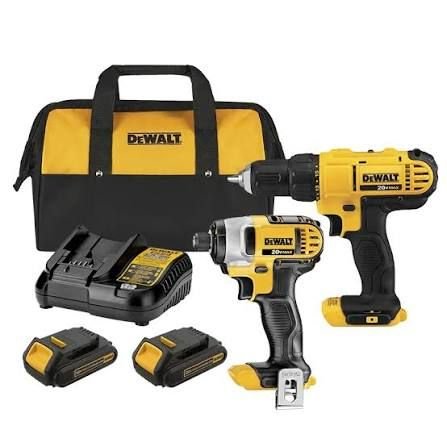 COMBO TALADRO Y ATORNILLADOR DWALT 20V