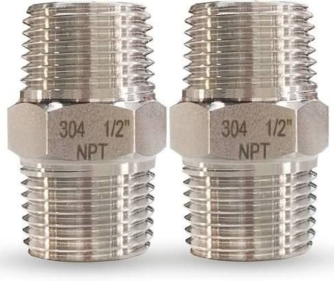 CONECTOR NIPLE INOX MACHO 1/2
