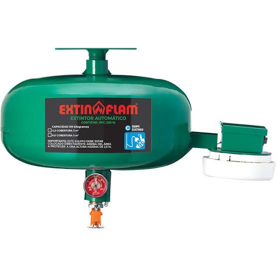 EXTINTOR AUTOMATICO EXTIN-CLEAN HFC-236 C/DETECTOR 6 KG