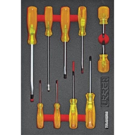 JUEGO DE DESARMADORES ACODADOS (PLANOS Y CRUZ)