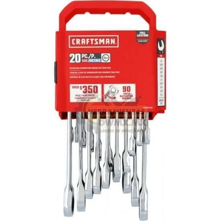 Juego de llaves combinadas de carraca CRAFTSMAN