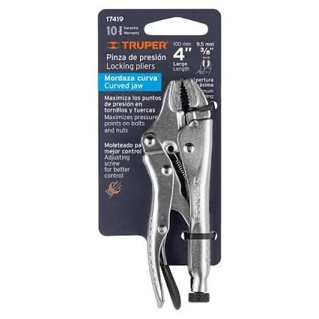 PINZAS DE PRESIÓN WR-3 MORDAZA CURCA 4"