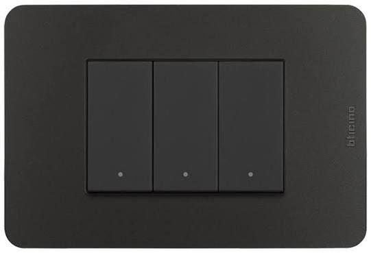 PLACA DE RESINA COLOR NEGRO MATE 3 MOD. (INCLUYE CHASIS)